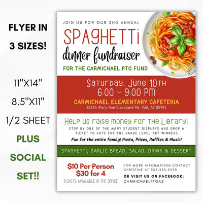 spaghetti dinner fundraiser