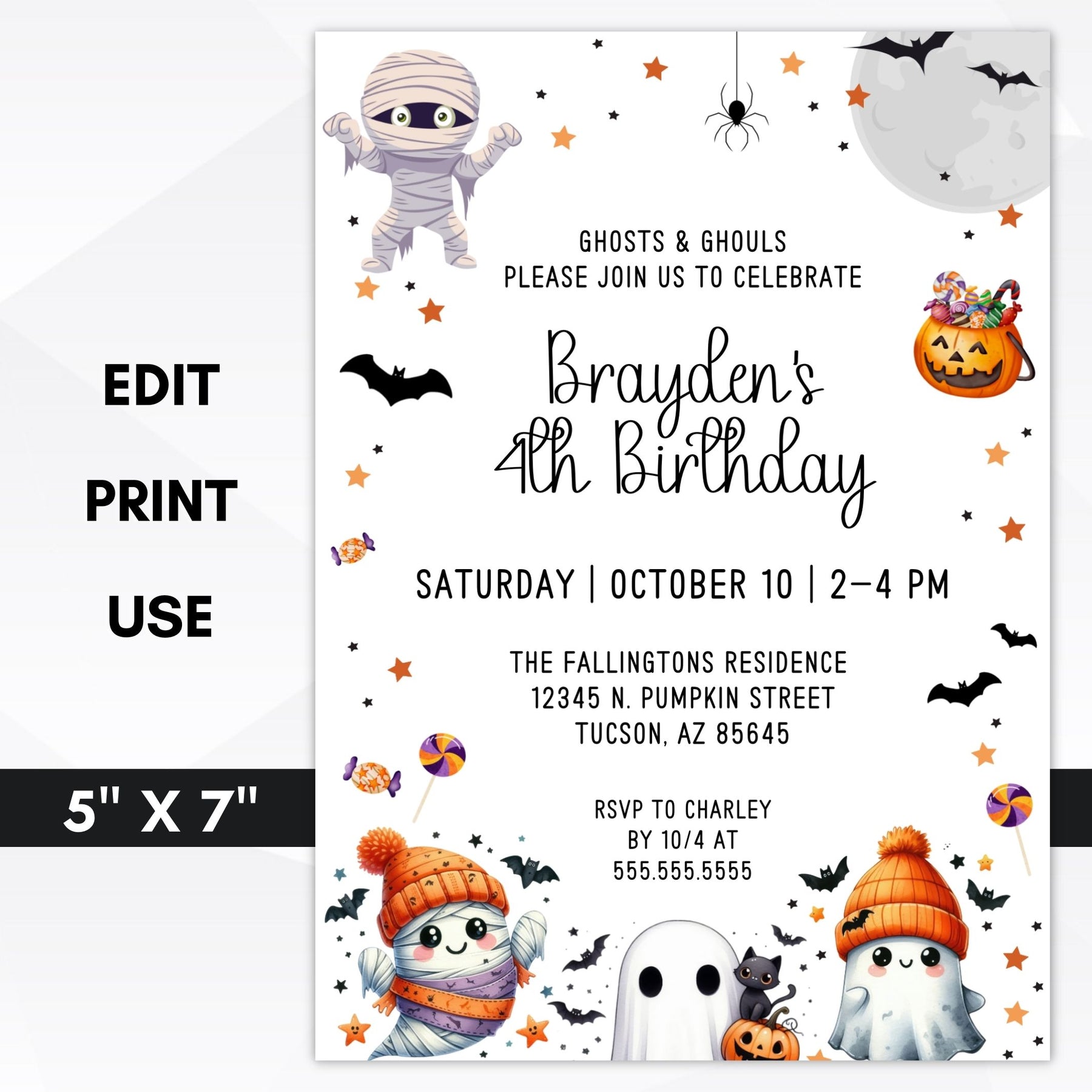 Spooky Halloween Birthday Invitation – Simple Desert Designs spooky-halloween-birthday-invitation-simple-desert-designs