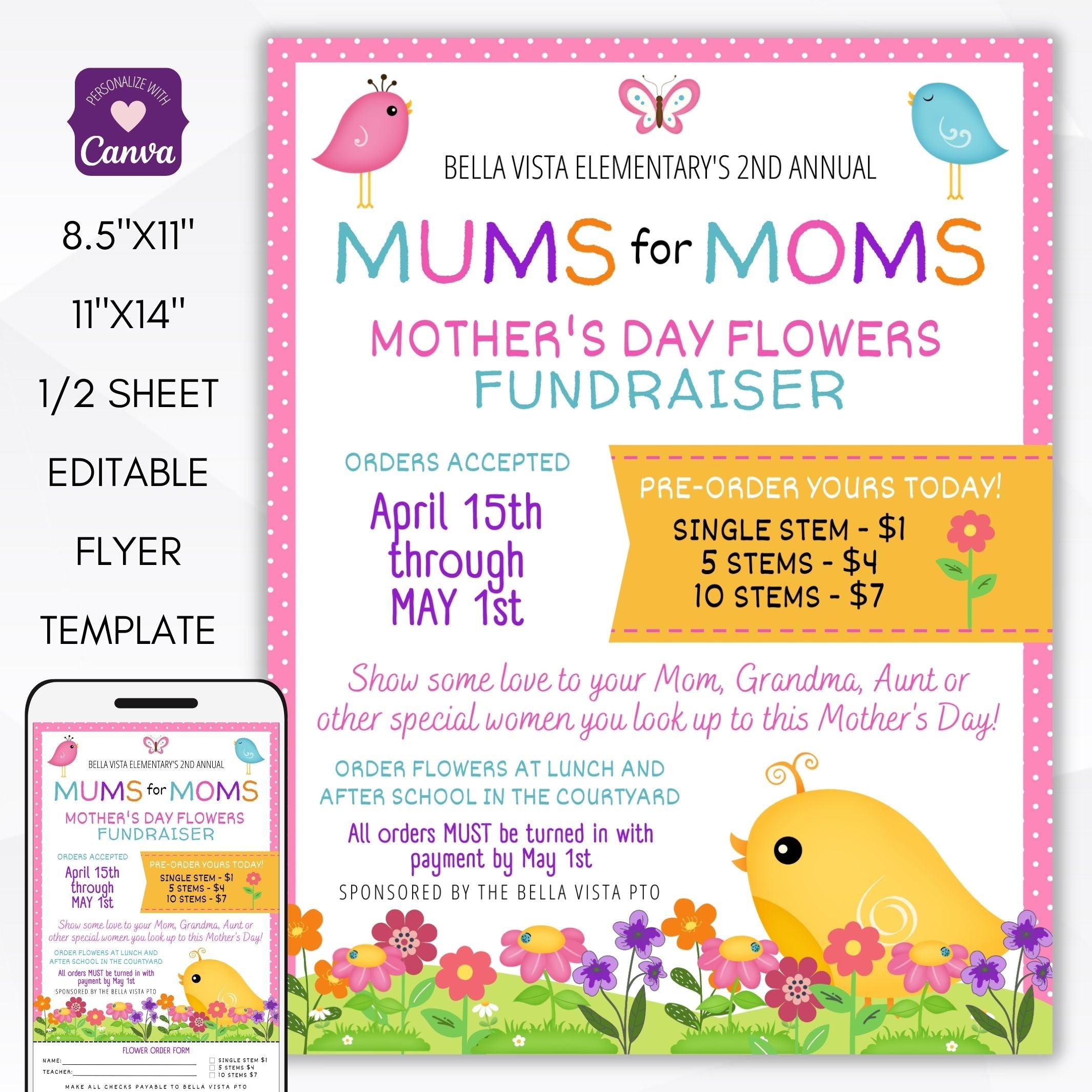 mums for mom mothers day flower sales fundraiser event for school pto pta ptc set gnome