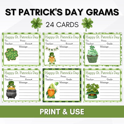 St Patrick's Day Candy Gram Flyer