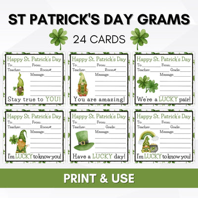 St Patrick's Day Candy Gram Flyer