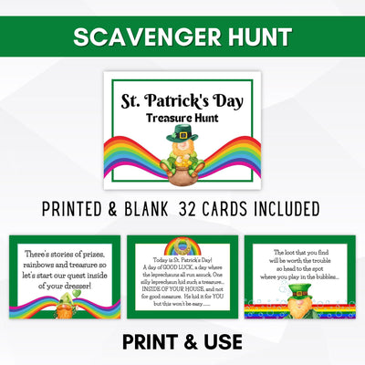 St Patricks Day treasure hunt clues