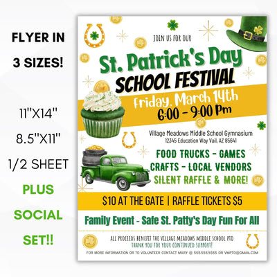 st patricks day school pto fundraising idea