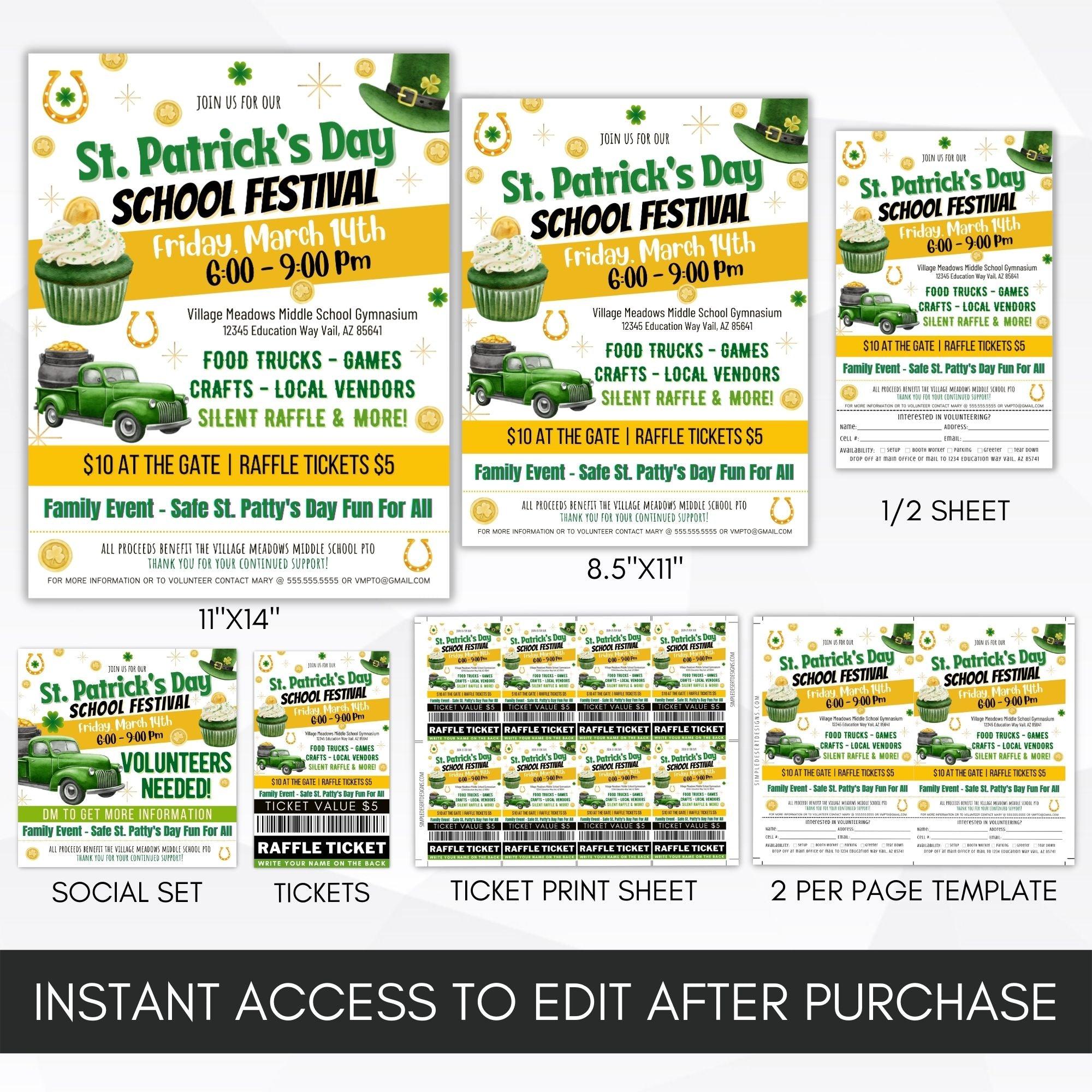 st. patrick's day fundraising ideas spring fundraiser