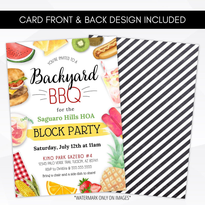 backyard barbeque invite