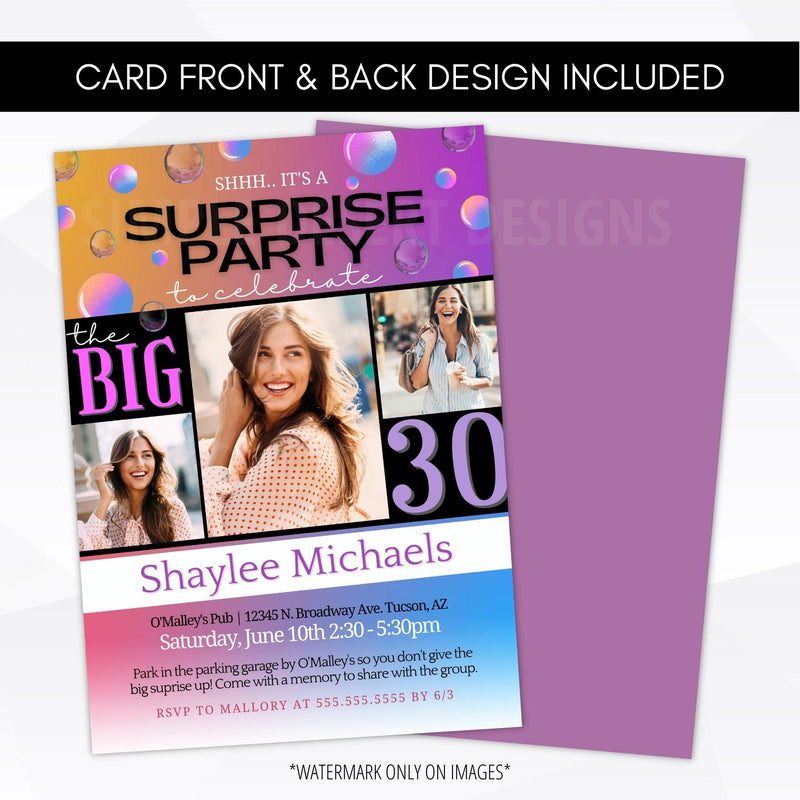 surprise birthday party ideas for her