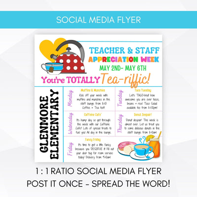 teacher appreciation week social media template