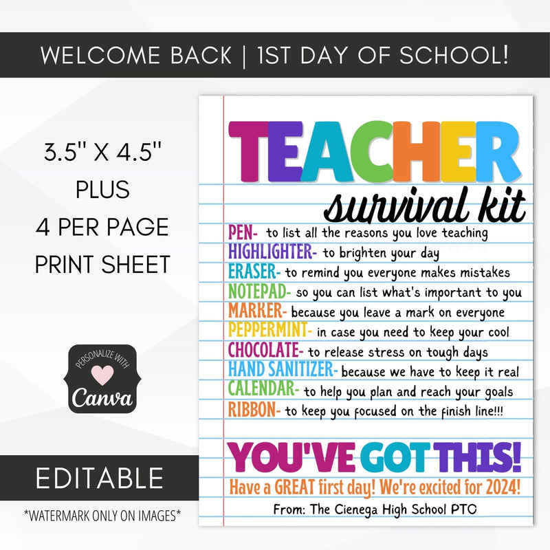 teacher survival kit