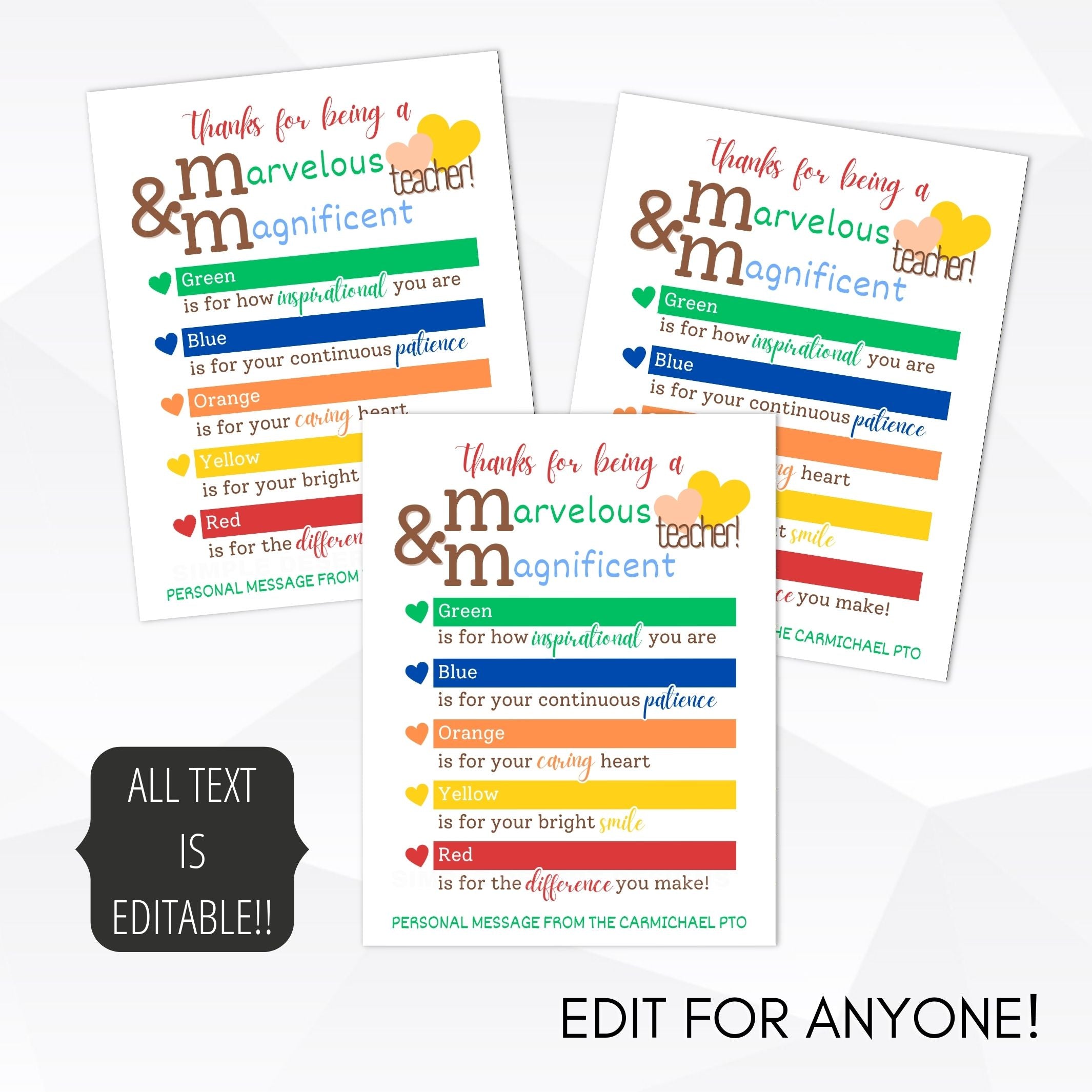 inexpensive thank you gift for teachers