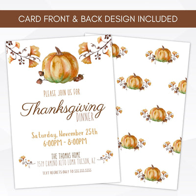 printable pumpkin invitation