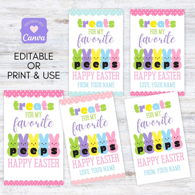 favor tags printable easter gift tags for student, teacher, nurse, coworker or bunny themed party favors