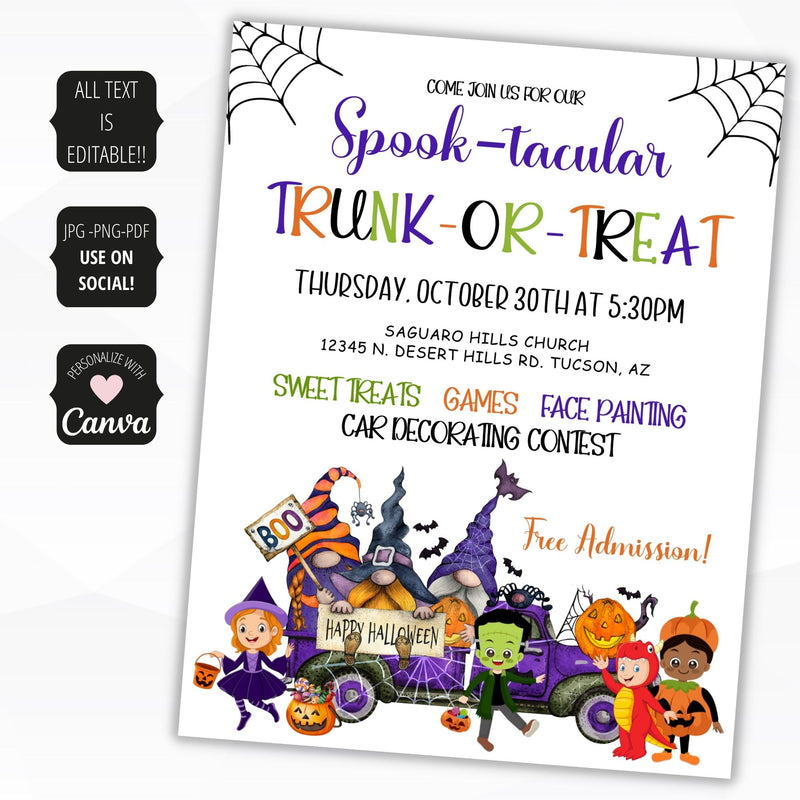 trunk or treat flyers