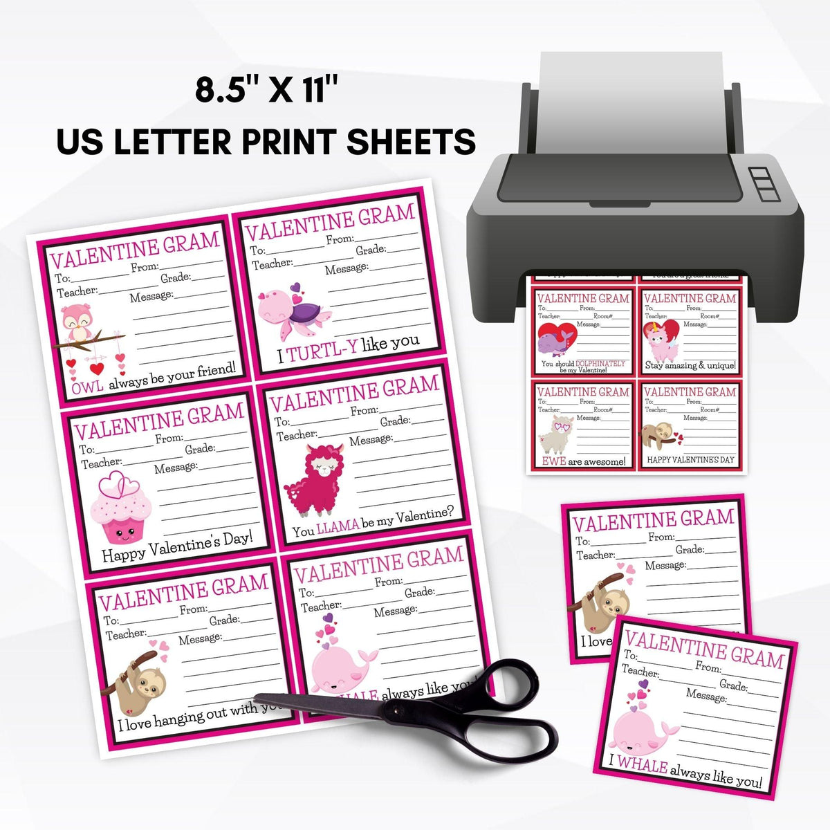 Valentine Candy Gram Printable - Simple Desert Designs