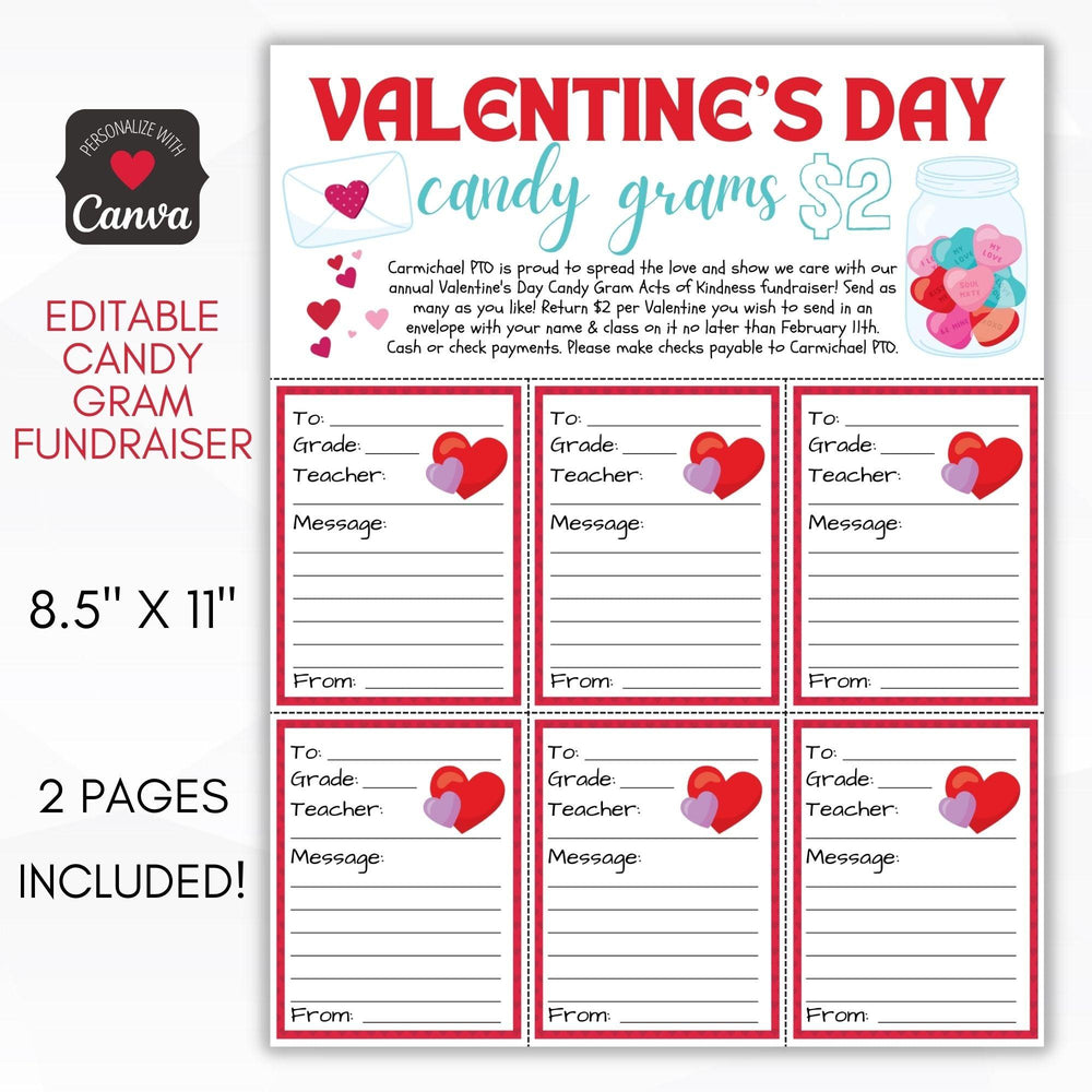 Free Printable Valentine Candy Gram Template Free Printable Valentine Candy Gram Template