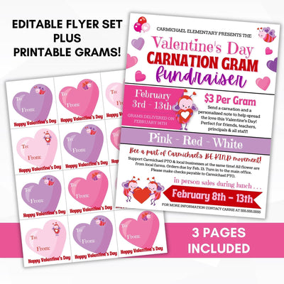 be kind valentines fundraiser flyer grams