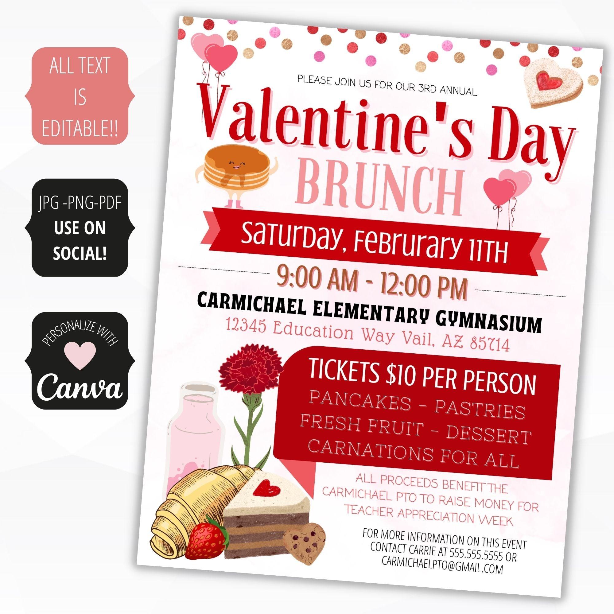 valentine's day brunch invite