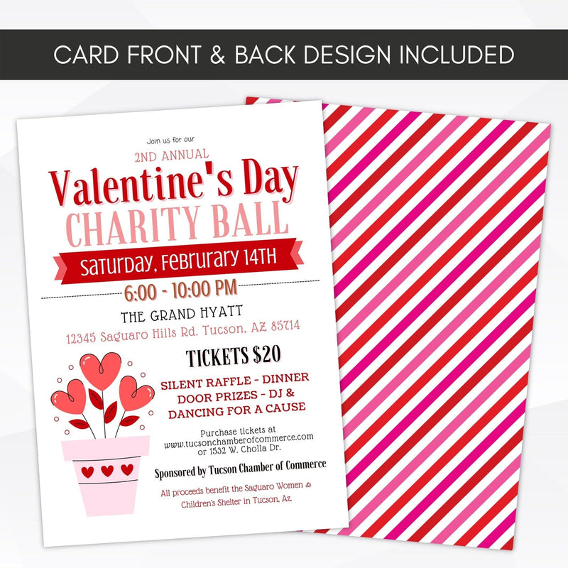 valentines non profit fundraiser invite