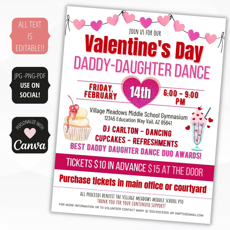 february daddy daughter dance flyer