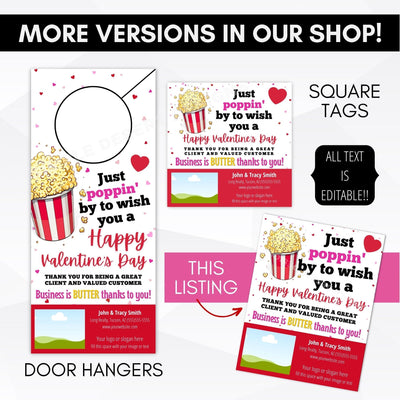 Valentine's Day Real Estate Pop By Gift Tags