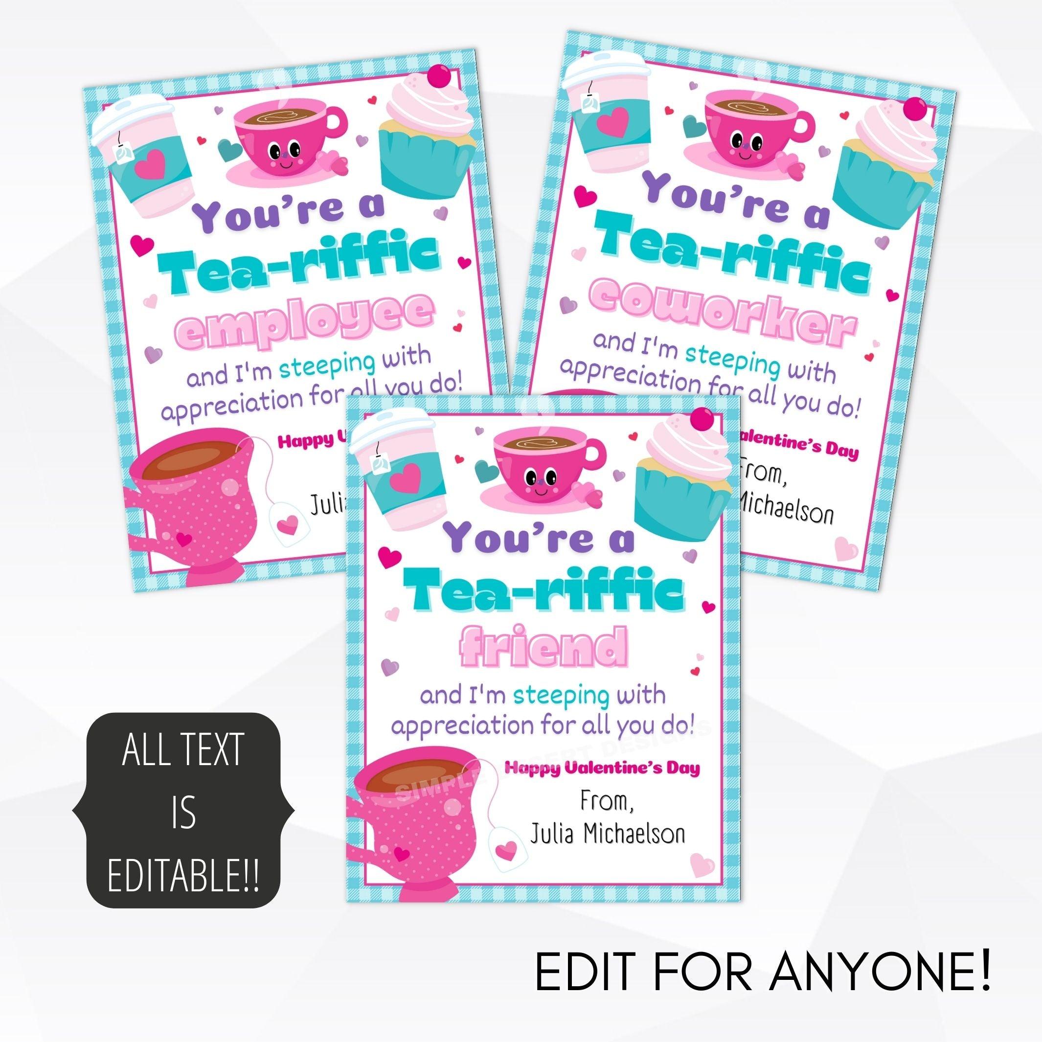 Valentines Day Teacher Gift Tag