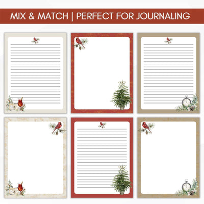 printable journal paper writing paper set