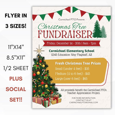 christmas tree farm flyer