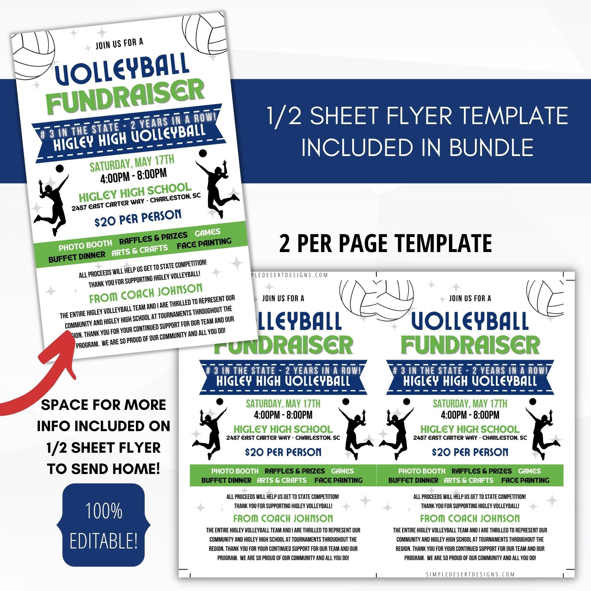 volleyball athletic booster club, school, club fundraiser event banquet