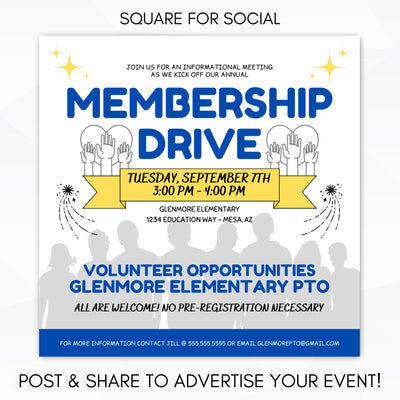 recruit volunteers for your volunteer organization with membership drive volunteer recruitment signs