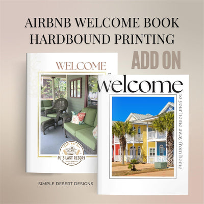 airbnb welcome book printing service