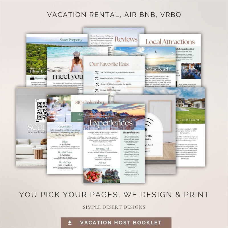 vacation home host booklet