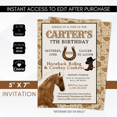 rodeo theme party set