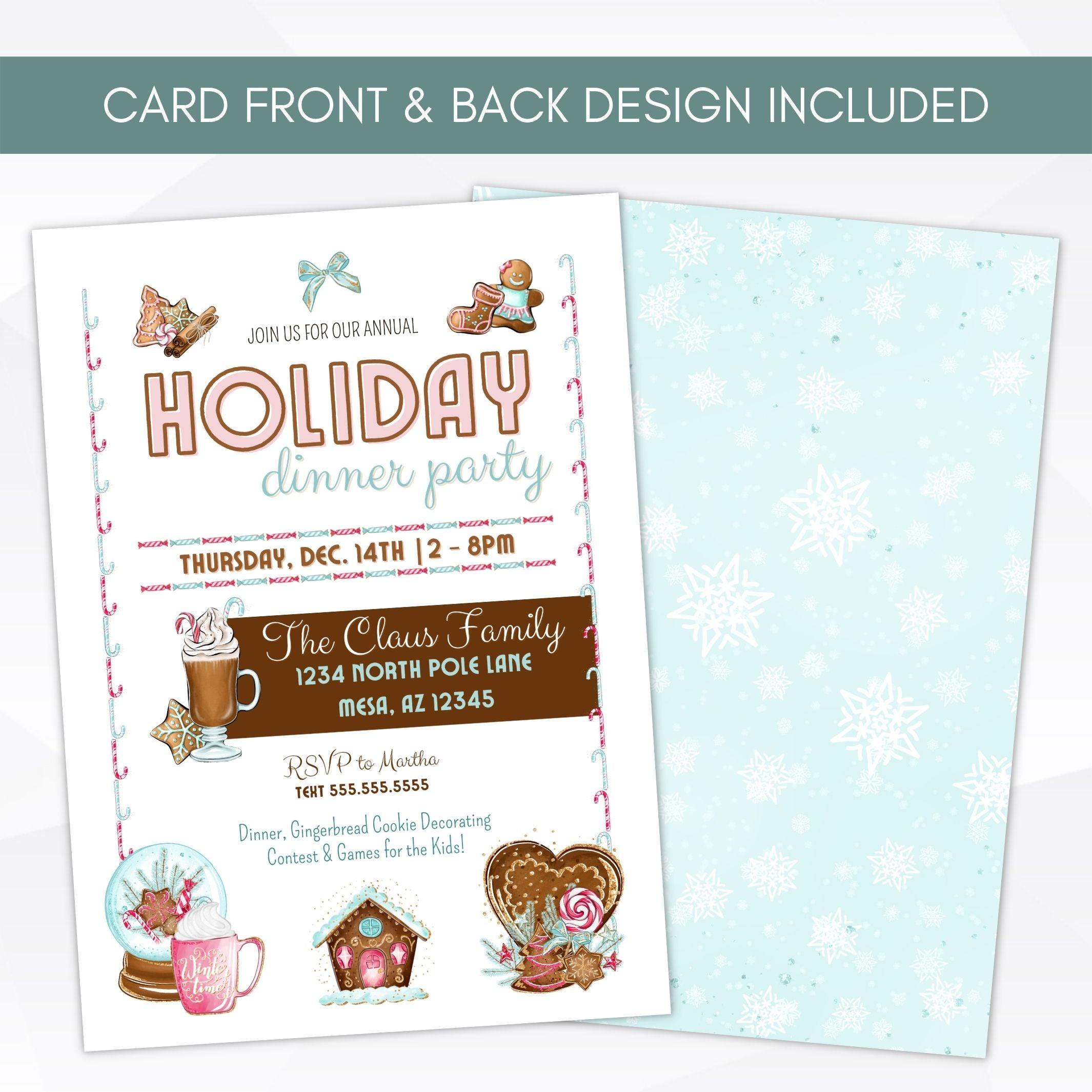 editable holiday party invite