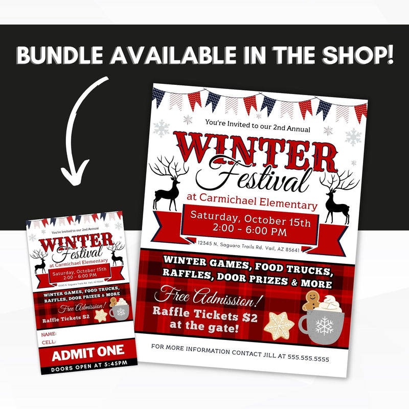 bundle available with matching ticket template