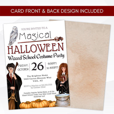 printable halloween trunk or treat invitation