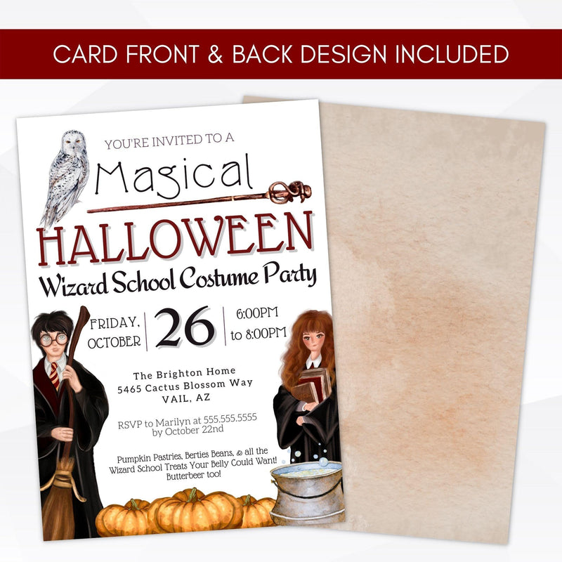 printable halloween trunk or treat invitation