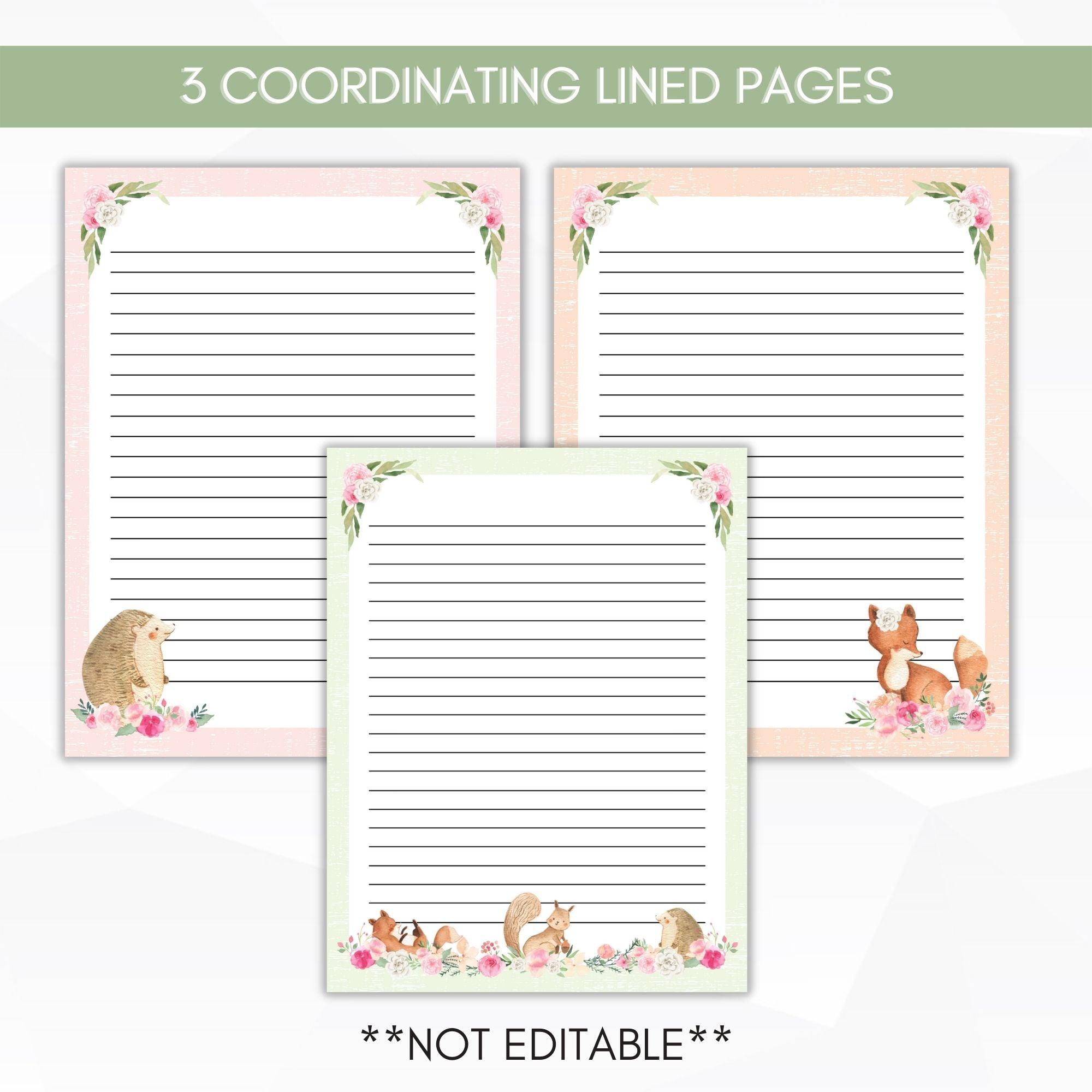 animal-writing-paper