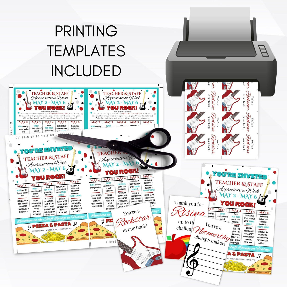 You Rock Teacher Appreciation Week Bundle - Simple Desert Designs
