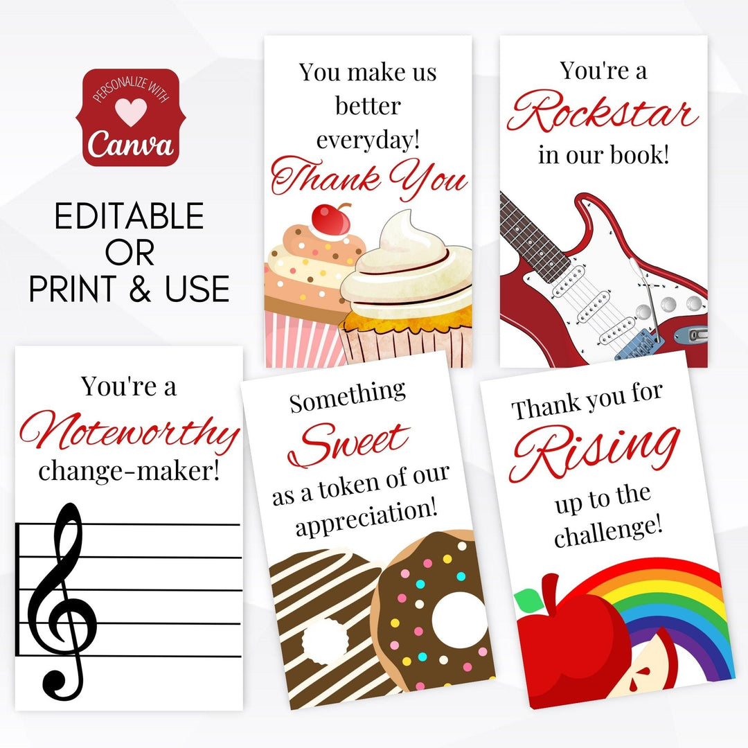You Rock Teacher Appreciation Week Favor Tag Set | Simple Desert Designs