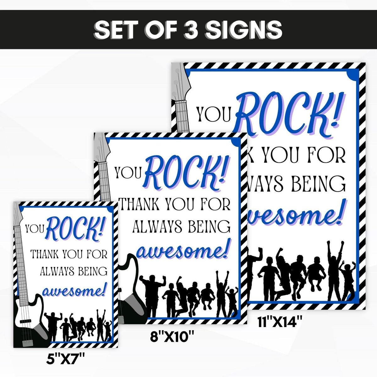 You Rock Appreciation Poster Set - Simple Desert Designs