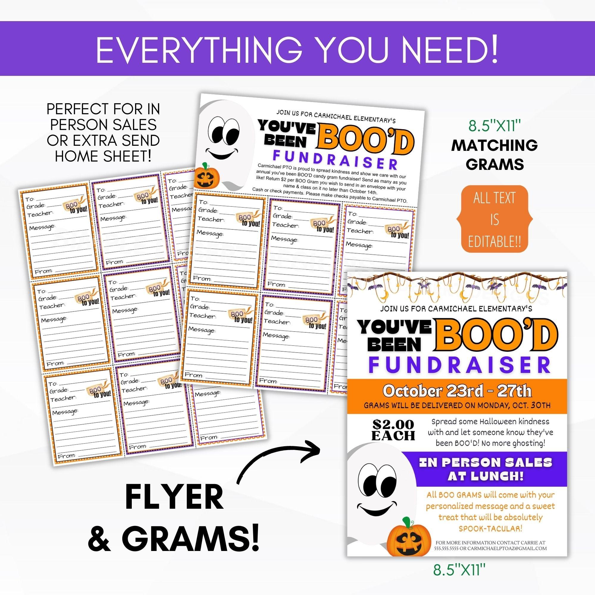 boo grams flyer