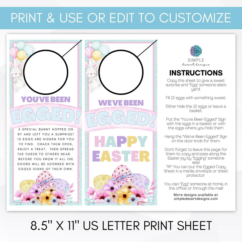 egg hunt printable Easter game