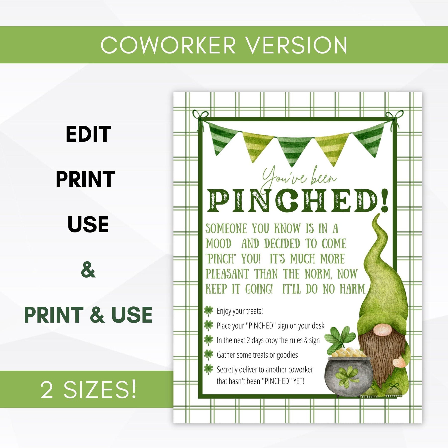 Pinched Office St Patrick's Day Game β Simple Desert Designs