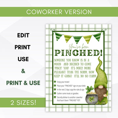 I've been pinched coworker st patricks day gift idea