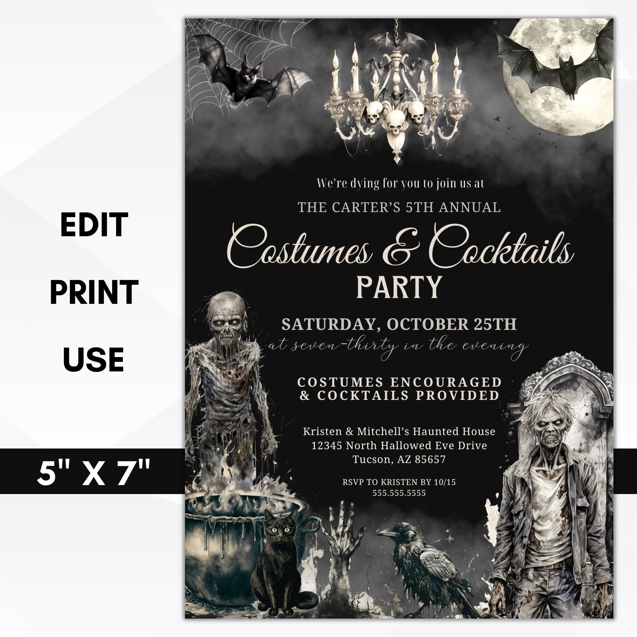 Zombie Invitation Wording